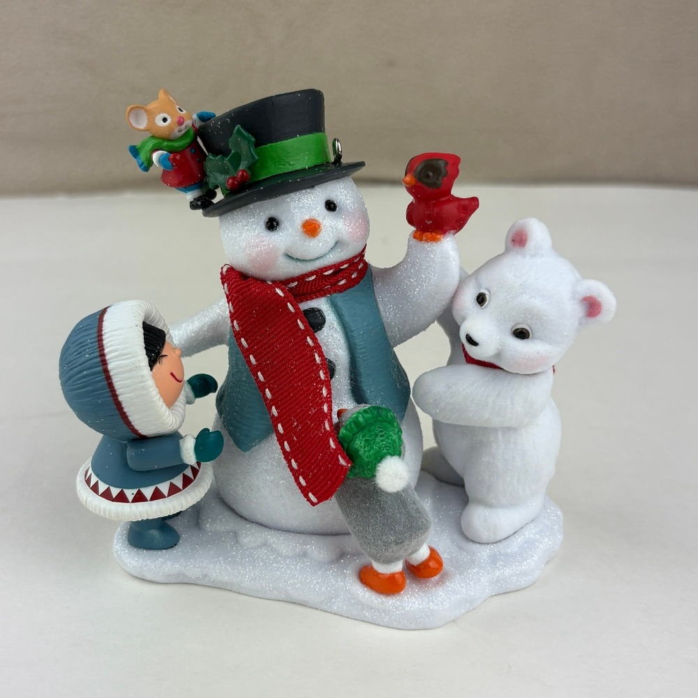 Hallmark 2018 LET'S BUILD A SNOWMAN Keepsake‎ Club Member Ornament